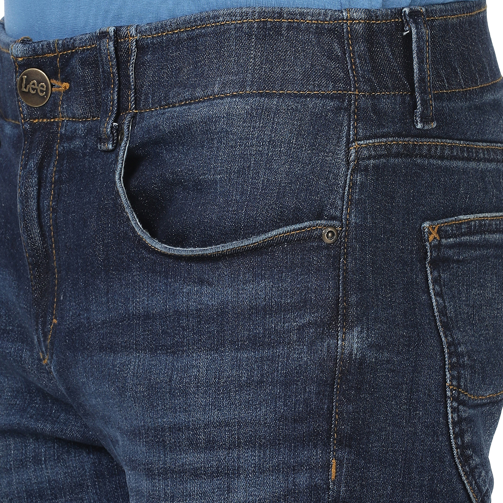 Buy Lee Travis Blue Solid Slim Fit Jeans Lee® India Official