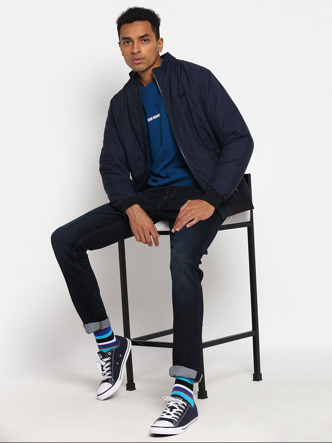 Buy Lee Men Solid Blue Regular Fit Jacket | Lee® India Official