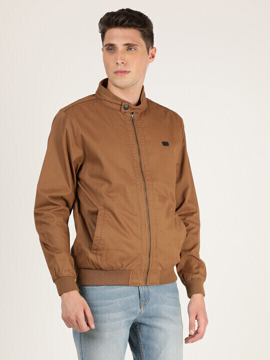 Buy Lee Men Solid Brown Regular Fit Jackets Lee® India Official