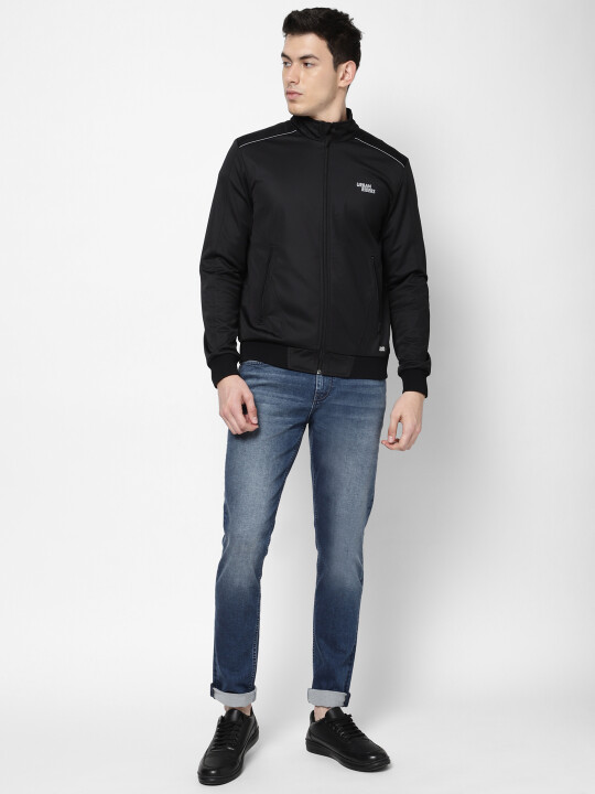 Buy Lee Men Solid Black Regular Fit Jackets | Lee® India Official