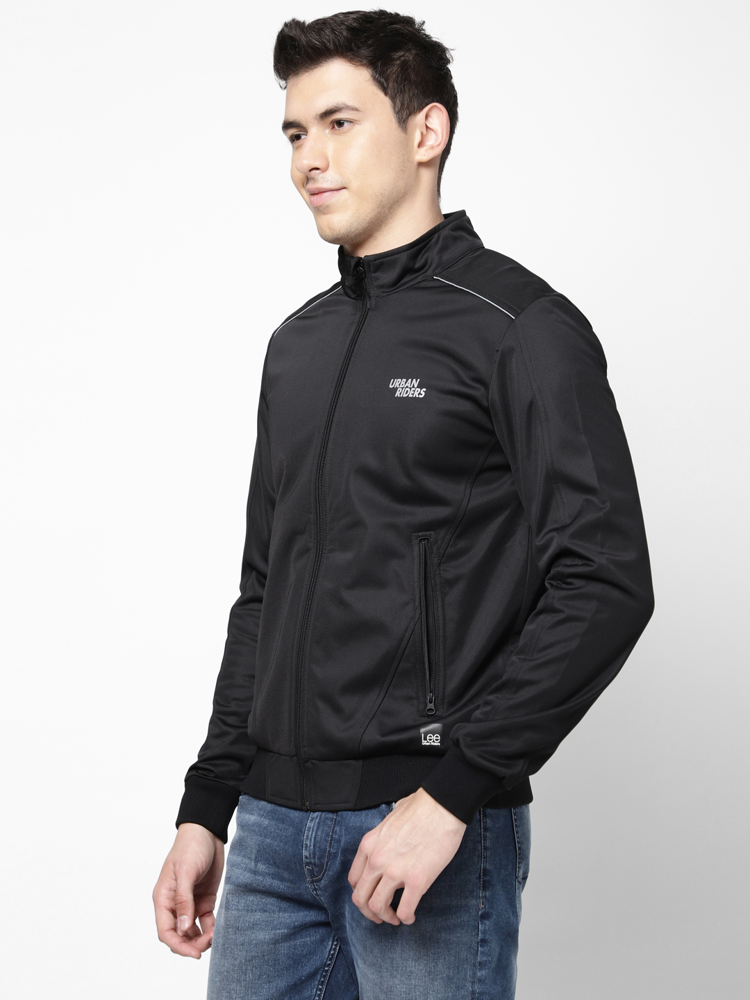 Buy Lee Men Solid Black Regular Fit Jackets | Lee® India Official