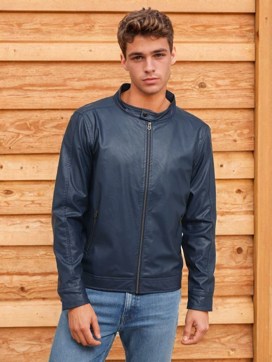 Leather Jacket Reliance Trends Jacket Buy Black Jackets Coats For