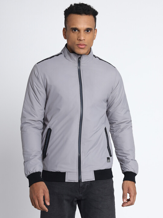 Buy Lee Men Solid Grey Regular Fit Jacket | Lee® India Official