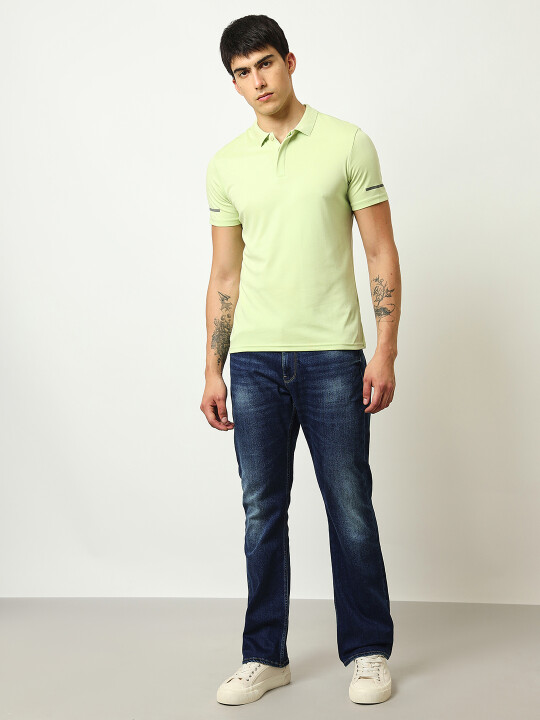 Buy Lee Men Blue Trenton Boot Cut Fit Mid Rise Jeans Lee® India