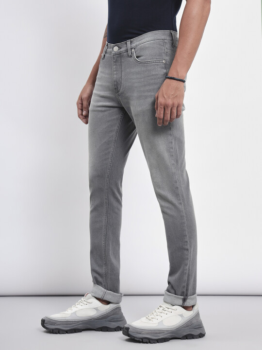 Grey Jeans Jeans Skinny Slim Fit SLIM FIT JEANS LIGHT GREY WASH