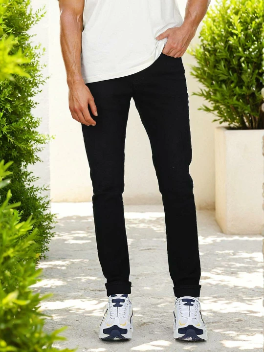 Buy Lee Men Black Bruce Skinny Fit Mid Rise Jeans Lee® India