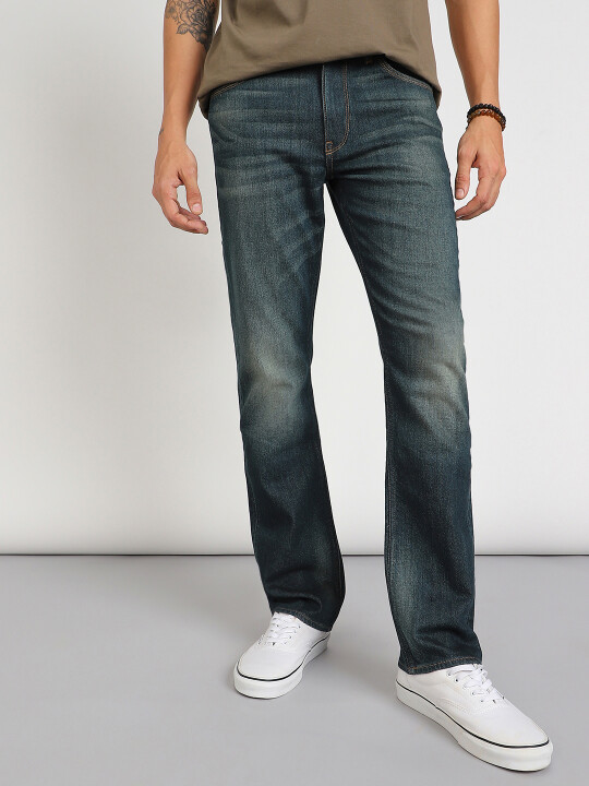 Buy Lee Men Blue Rodeo Straight Fit Mid Rise Jeans | Lee® India
