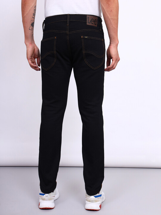 Buy Lee Mens Blue Fitted Fit High Rise pants Lee India Official Online Store