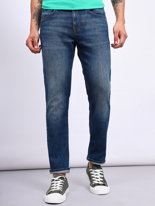 Buy Lee Men Blue Rodeo Straight Fit Mid Rise Jeans Lee® India