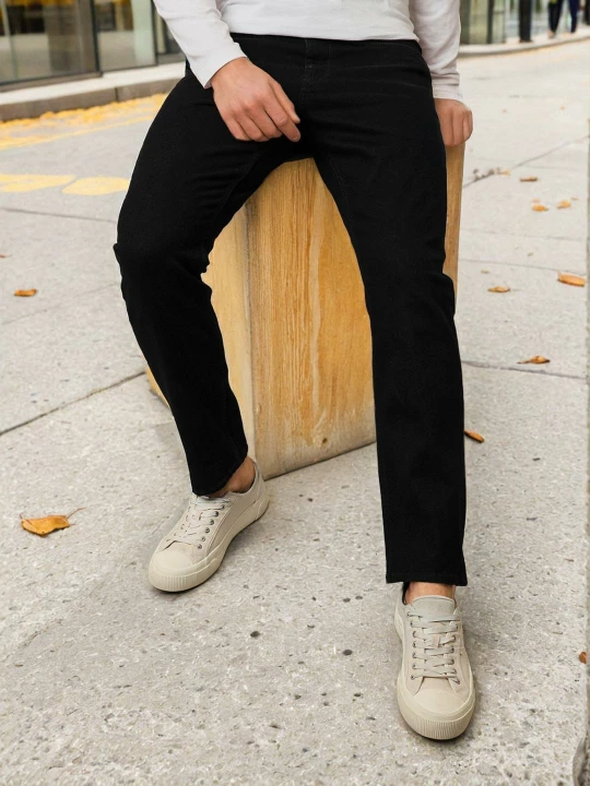 Lee Men's Travis Black Jeans (Slim)