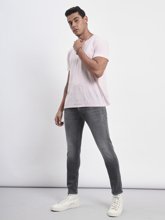 Buy Lee Men Grey Eric Skinny Fit Low Rise Light Fade Jeans Lee