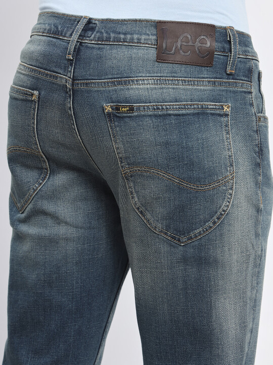 Mid Rise Lee Rider Pants Walmart Buy Lee Men Blue Bruce Skinny Fit