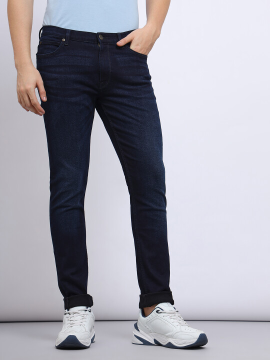 Buy Lee Men Blue Bruce Skinny Fit Mid Rise Light Fade Jeans Lee India Official Online Store