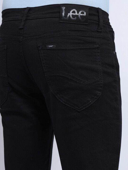 Buy Lee Men Black Bruce Skinny Fit Mid Rise No Fade Jeans | Lee