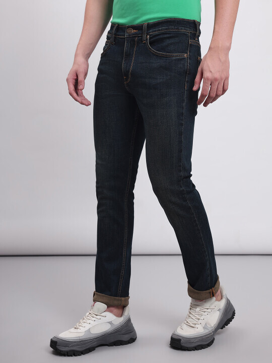 Buy Lee Men Blue Travis Slim Tapered Fit Mid Rise Jeans Lee
