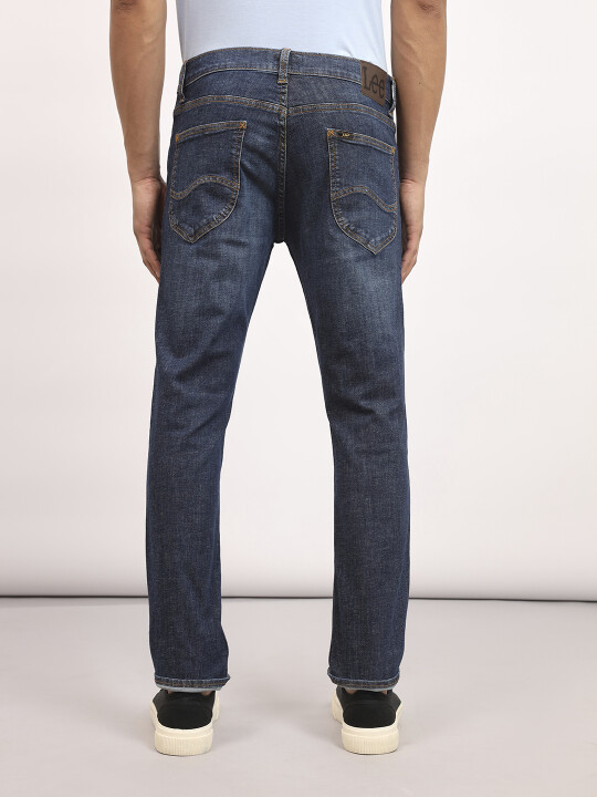 Buy Lee Men Blue Travis Slim Tapered Fit Mid Rise Jeans Lee - Main Image