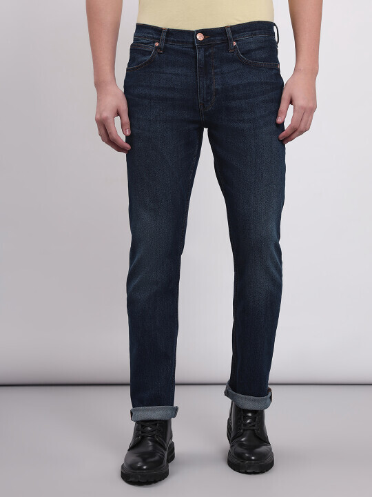 Buy Lee Men Blue Rodeo Regular Fit Mid Rise Jeans Lee India Official Online Store
