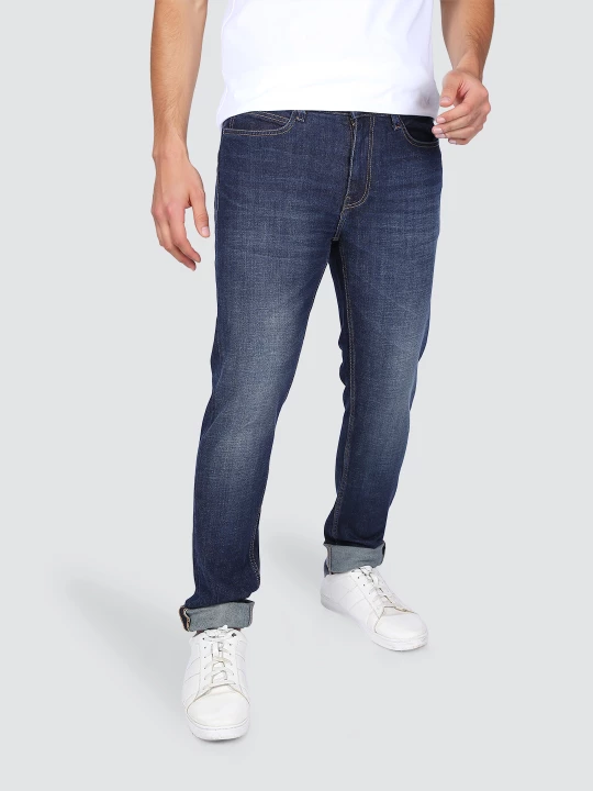 Buy Lee Men Blue Rodeo Straight Fit Mid Rise Jeans | Lee® India