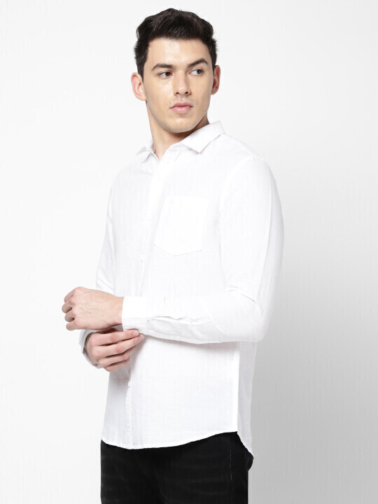 LIJA シャツ Buy Lee Men Solid White Slim Fit Shirt | Lee® India Official