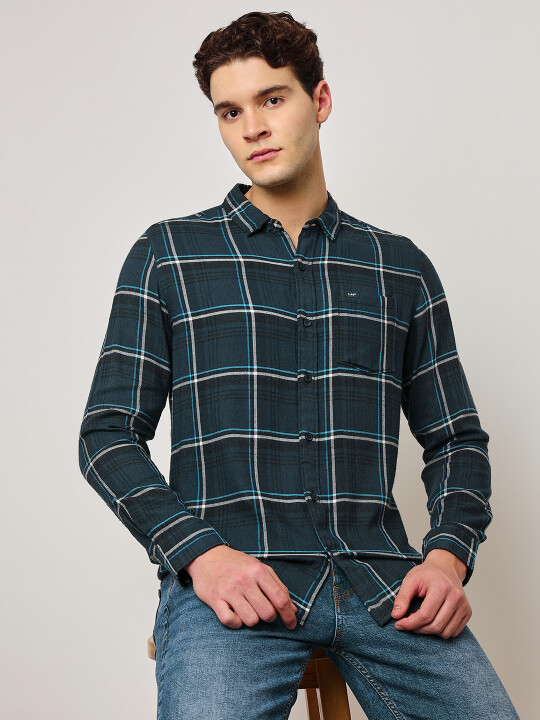 Buy Lee Men Solid Grey Slim Fit Shirt | Lee® India Official Online