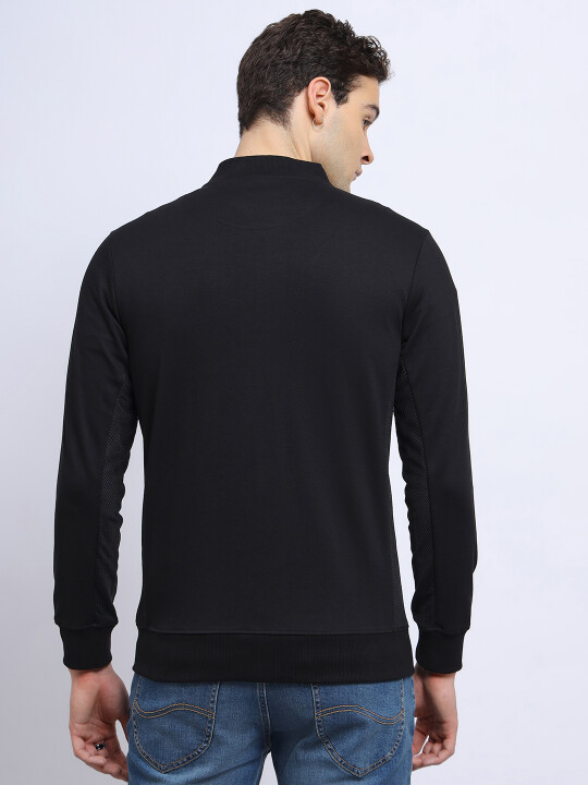 Buy Lee Men Solid Black Slim Fit Sweatshirt Lee India Official Online Store