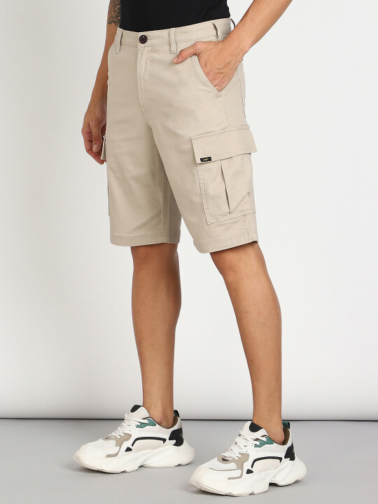 Lee Men's Beige Cargo Shorts