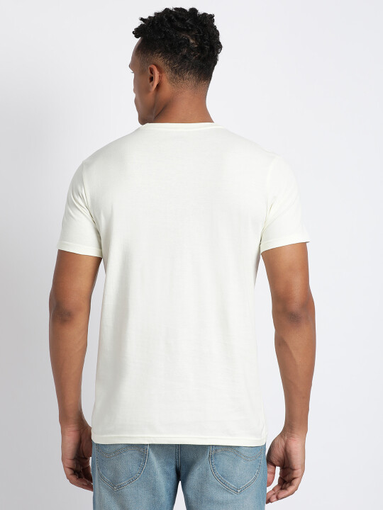 Buy Lee Men Graphic White Crew Neck Slim Fit Tshirt | Lee