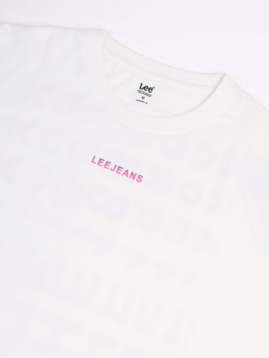 Buy Lee Men Back Print White Crew Neck Oversize Fit Tshirt | Lee