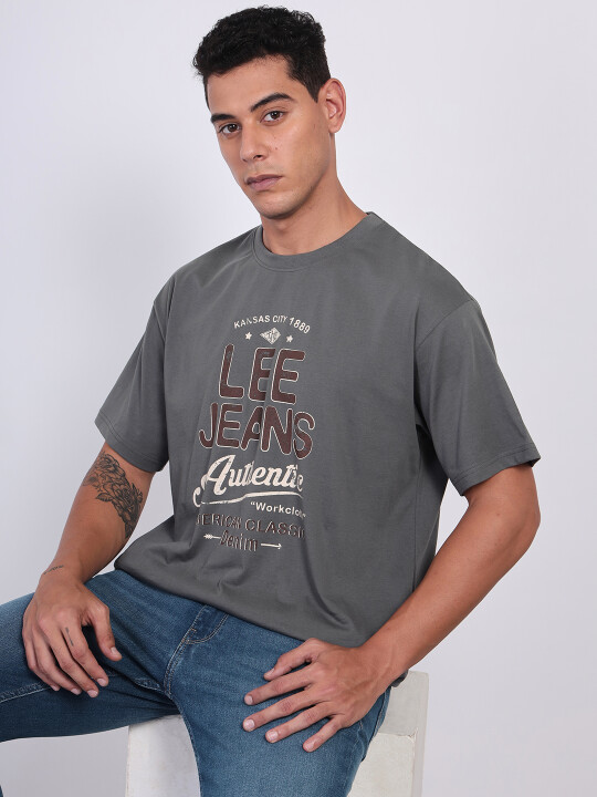 Lee Men's Grey T-Shirt