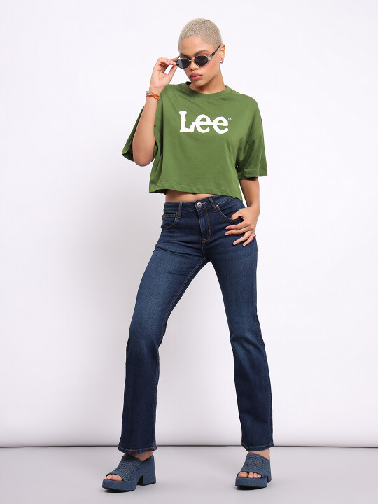 Buy Lee Women Blue Breese Boot Cut Fit Mid Rise Jeans Lee® India