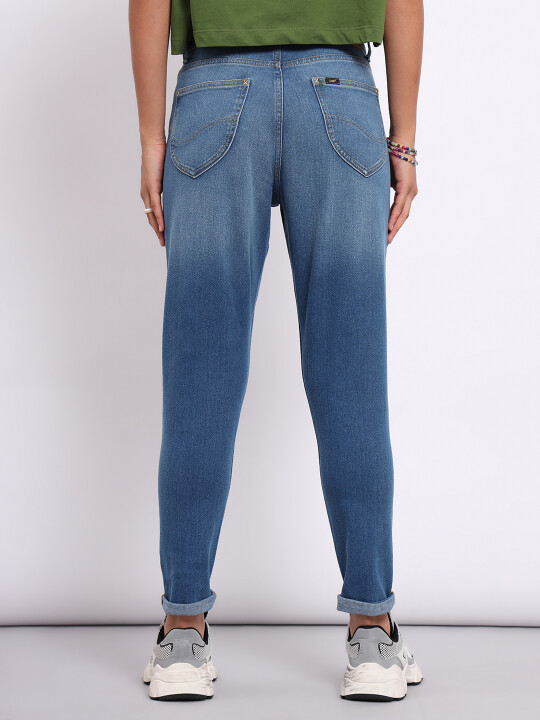 Buy Lee Women Blue Legendary Mom Fit Jeans Lee India Official Online Store