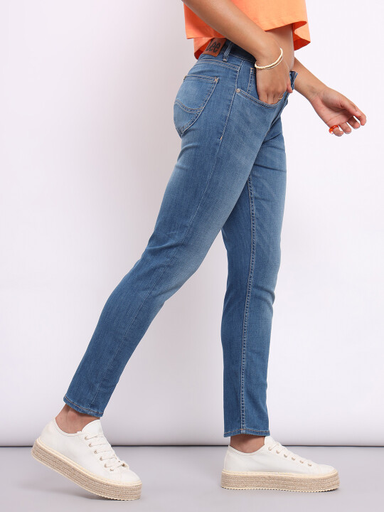 Lee elly slim straight jeans clearance