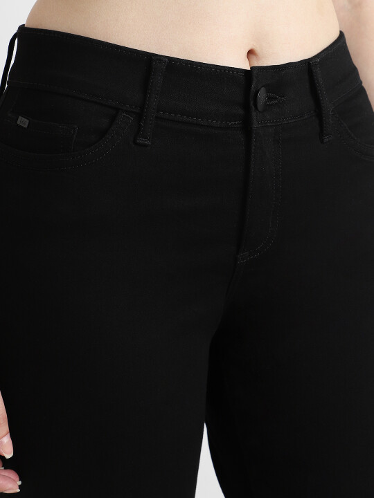 Buy Lee Women Black Breese Boot Cut Fit Mid Rise Jeans Lee