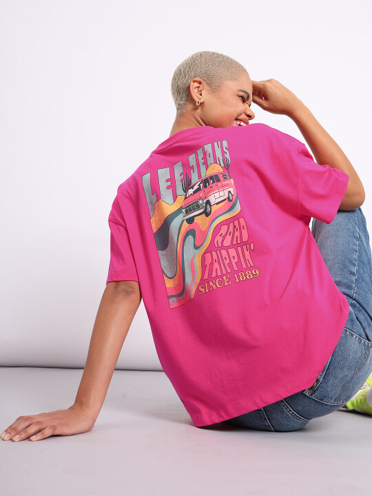 マクドナルド SUPERSTARS TIE DYE TEE, M ピンク Tシャツ MP メンズ コンポージャー オーバーサイズ ショートスリーブ T