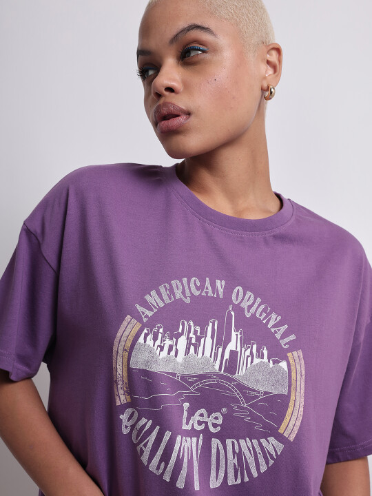 Tシャツ・カットソー BRUNELLO CUCINELLI 'Monile' T-shirt Purple Buy Lee Women Graphic Print Purple Crew Neck Tshirt | Lee