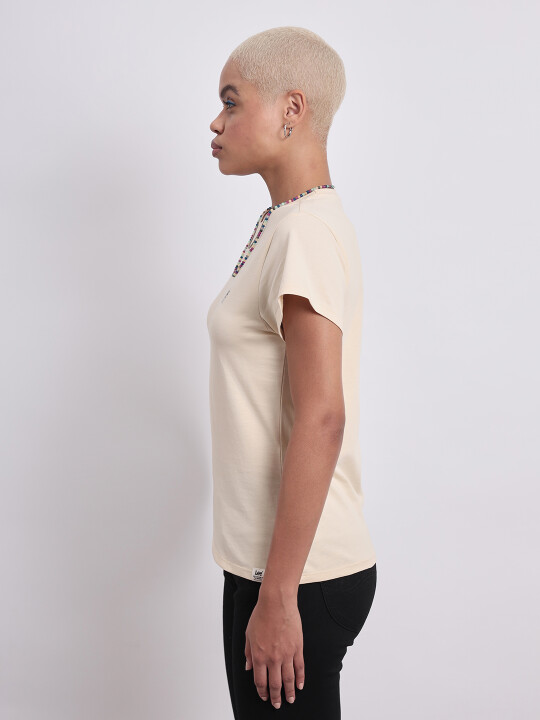 ◆LEE◆ Dice Logo T-Shirt Beige 114139_grande.jpg?v=1737627800