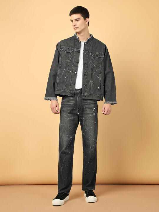 Buy Men Solid Black Trucker Anti-Fit Fit Jacket | Wrangler® India