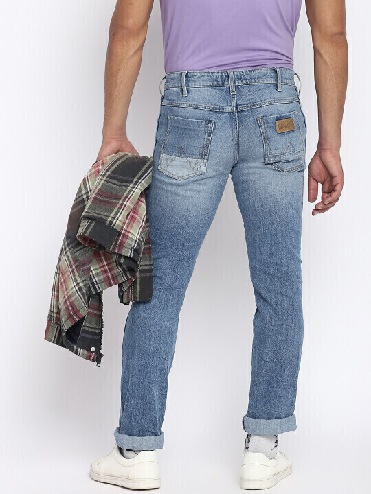 Distressed Denim Wrangler Jeans 36 X 28 Wrangler 936 Cowboy Cut