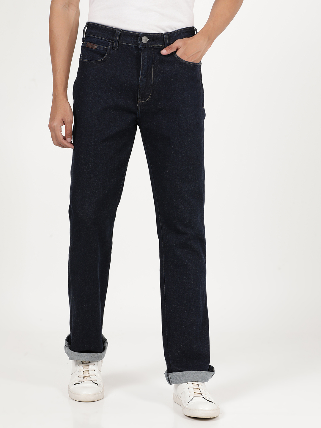 Buy Wrangler Men's Regular Fit Blue Bootcut Jeans (Jacksville - Main Image