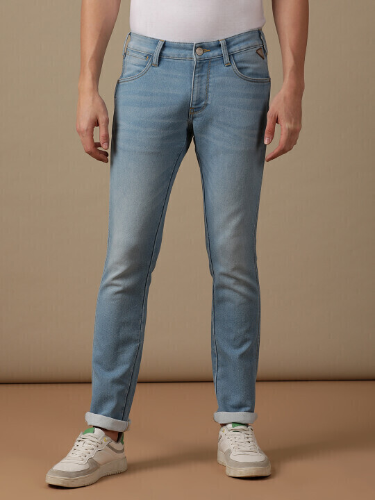 Wrangler Boy's Indigood Slim Straight Jean with Adjust-to-Fit Waistband, Sizes 4-16, Slim & Husky, Size: 14, Blue