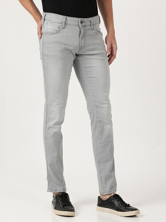 Wrangler Men's Skanders Grey Jeans (Slim)