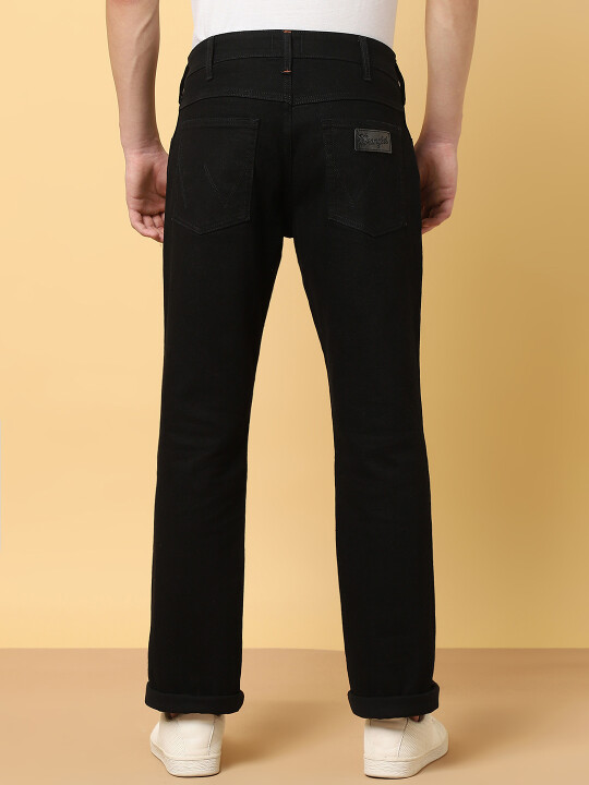 Buy Men Black Millard Straight Fit Mid Rise No Fade Jeans