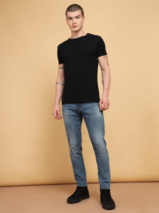 あ*ー様 HYBRYDS x SOL L Buy Wrangler Men Blue Bostin Slim Fit Mid Rise Jeans | Wrangler