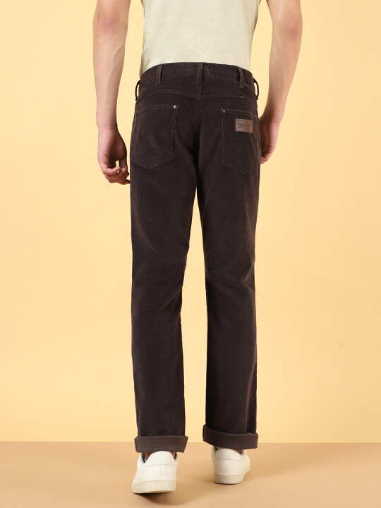 Wrangler Mens Cord Jeans Sale Buy Men Brown Mid Rise Straight