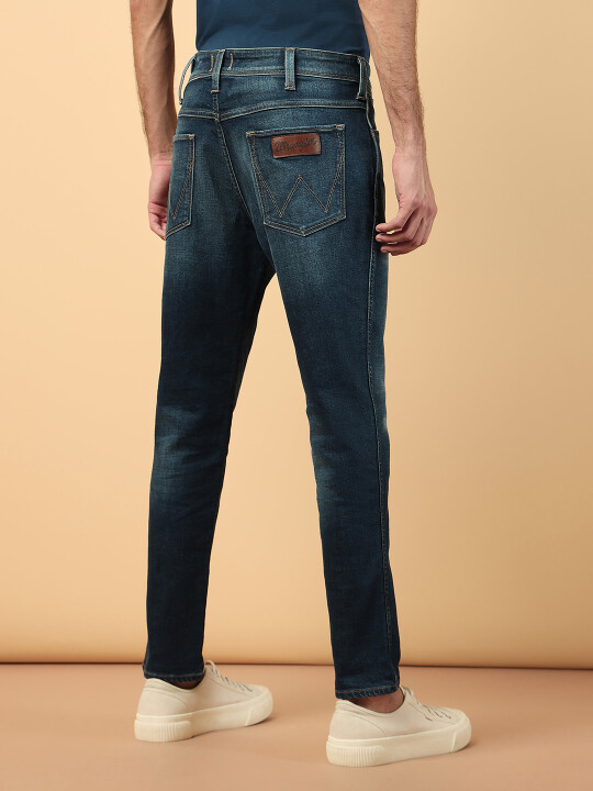 Buy Men Blue Bostin Slim Fit Mid Rise Light Fade Jeans