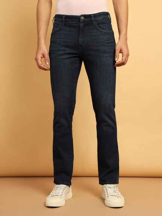 Buy Men Blue Millard Flared Fit Mid Rise No Fade Jeans | Wrangler® India  Official Online Store