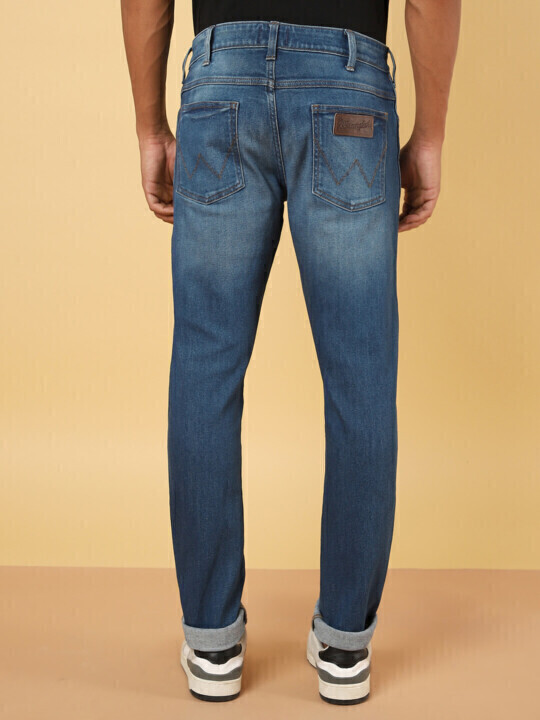 Buy Men Blue Vegas Skinny Fit Low Rise No Fade Jeans | Wrangler