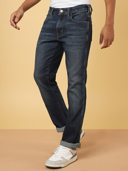Wrangler Men's Millard Blue Jeans (Straight)