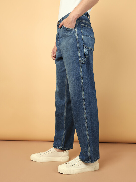 Buy Men Blue Carpenter Pant Loose Fit High Rise Jeans | Wrangler