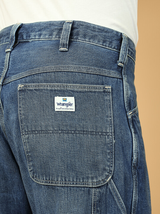 Buy Men Blue Carpenter Pant Loose Fit High Rise Jeans | Wrangler